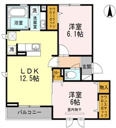 グリーンパレス宮沢の物件間取画像